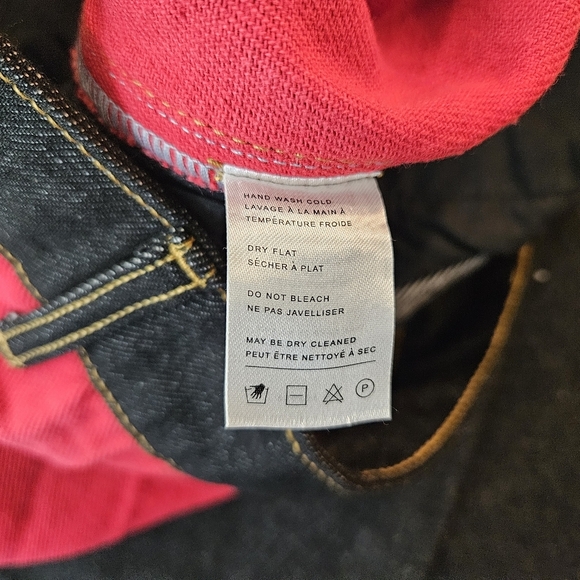 Finesse Black Red Patchwork Wide Leg Jeans Size S US 4-6 NWOT Statement - Picture 7 of 8